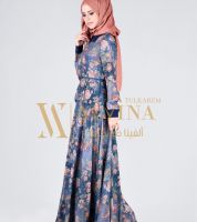 فستان Alvina 4355  - 40 - ازرق/مورد