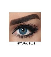 زوج عدسات لاصقة تجميلية من بيلا - natural blue - ازرق