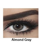 زوج عدسات لاصقة تجميلية من بيلا - almond gray  - رمادي