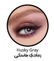 زوج عدسات لاصقة تجميلية من بيلا - glow husky  - رمادي