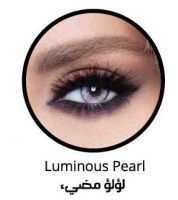 زوج عدسات لاصقة تجميلية من بيلا - glow luminous - لؤلؤي مضيئ