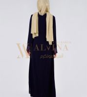 عباءة مميزة من Alvina لون كحلي  - 40 - كحلي