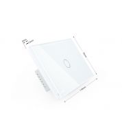 مفتاح زجاج كريستالي ذكي يعمل باللمس