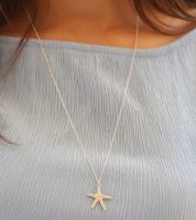 مجوهرات  - سلسال مع تعليقة نجمة البحر فضة 925