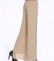 بنطلون  انيق اجر عريضة  - xl - لون بيج 