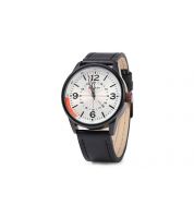 ساعة رجالية  اسود اللون  مقاومة للماء  كورين 