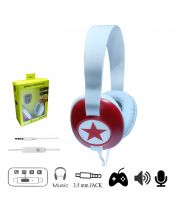 سماعة راس ستيريو OAKORN Headphone M1000  - احمر