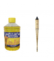 طارد الحشرات Bamboo Tiki Torches+TORCHLIGHT 1 LITER OIL IMPORTS