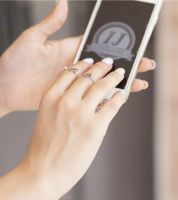 خاتم فضة 925 قابل للتعديل 