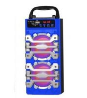 سماعات بلوتوث Portable Bluetooth Speaker QS-102  - ازرق