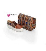 شوز سبور مع حقيبه - 36 Eu - بني متوسط