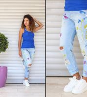 بلوزة  كاجوال  - S - نيلي 