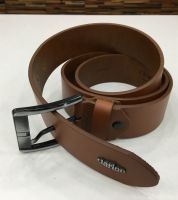 حزام رجالي جلد - عسلي - 120 سم