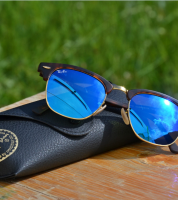 نظارة باطار علوي عريض Ray-Ban Sunglasses RB3016  - ازرق