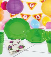 صحون وكاسات جولف تيتانيوم - اخضر