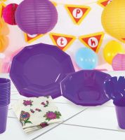 صحون وكاسات جولف تيتانيوم - ارجواني