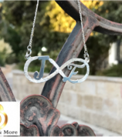 سنسال  على شكل انفنيتي عيار 925 - فضة