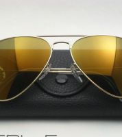 نظارة باطار افييتور Ray-Ban Sunglasses RB 3025  - زيتي