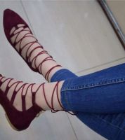 صندل برباط شمواه - 37 Eu - خمري