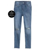 بنطلون  ممزق  - 37 - جينز ازرق