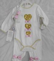 طقم تركي - 0 - 3 اشهر - متعدد الالوان