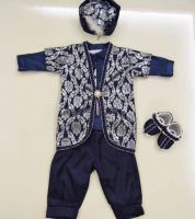 طقم حريم السلطان تركي - 0 - 6 اشهر - ازرق داكن