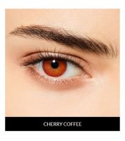 زوج عدسات لاصقة تجميلية من ديسيو الايطالية - cherry coffee