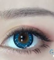 زوج عدسات لاصقة تجميلية جلاكسي -  Galaxy Moon Dark Blue