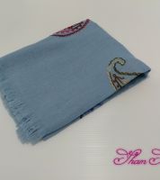 شال تركي - ازرق سمواي فاتح