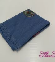 شال تركي - ازرق غامق 