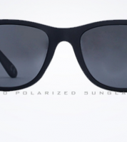 نظارة Polarized Sunglasses PL212 -  اسود بشكل اطار شبه مربعة 