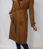 جاكيت شمواه لعند الركبة  - XL - Camel