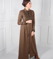 جلباب ALVINA شتوي  - 38 - Camel