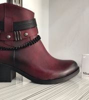جزمة شتاء موديل 2018 جلد - 36 Eu - ارجواني مائل للاحمر