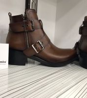 جزمة شتاء موديل 2018 جلد - 36 Eu - بني متوسط