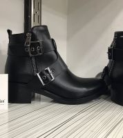 جزمة شتاء موديل 2018 جلد - 36 Eu - اسود