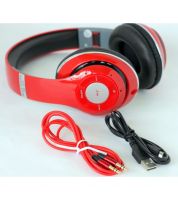 سماعات ستيريرو  (لاسلكي)  هيد فون  Stereo Headphone - احمر