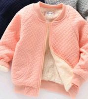 جاكيت بناتي شتوي  - من 6-9 اشهر  - مشمشي