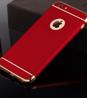 كفرات ايفون - احمر اطار ذهبي