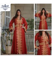قفطان مغربي ملوكي - أحمر - M/l