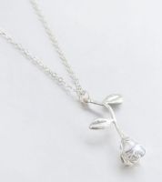 سنسال الوردة لون فضي  - خليط معدني