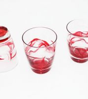 3 كاسة cerve قصير مموج أحمر