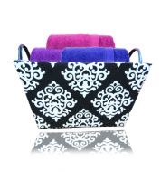 سلة قش ملون مخروط كبير   996839