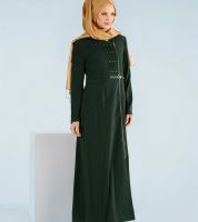 جلباب  ألفينا 17-1036 صيفي لون زمردي - نمرة 38