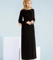 جلباب  ألفينا 17-1023 صيفي لون اسود - نمرة 38