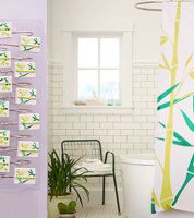 ستائر حمام مع شنغل ديكور 997241