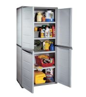 خزانة رتان 181سم رمادي gensini