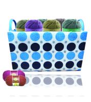 سلة قش ملون دوائر 996835