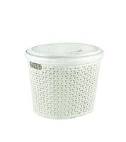 سلة رتان مع غطاء