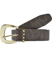 مايكل كورس حزام جلد بني -نساء